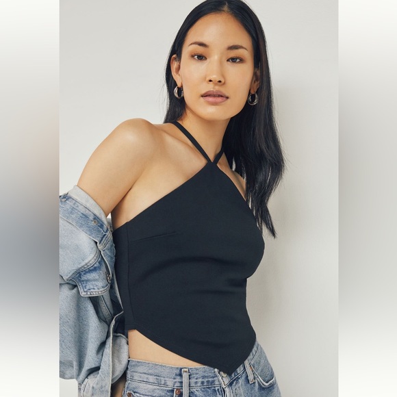 Anthropologie Eri + Ali Swingy Halter Top NWT - Picture 1 of 4